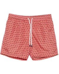 Barba Napoli - Short De Bain Fleuri À Lien De Resserrage - Lyst