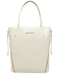 Elisabetta Franchi - Side-Zip Pebbled Tote Bag - Lyst
