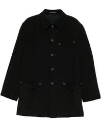 Yohji Yamamoto - Tab-Detail Padded Jacket - Lyst
