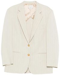 Alysi - Geknöpfter Blazer Mit Streifen - Lyst