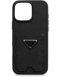 Prada - Textured Cardholder Iphone 16 Pro Max Case - Lyst