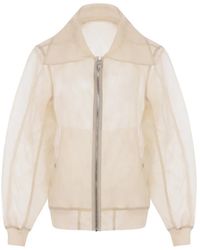 Rick Owens - Sheer Zip-Up Jacket - Lyst