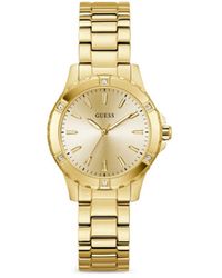Guess - Armbanduhr Aus Edelstahl 34Mm - Lyst