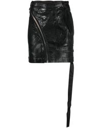 Rick Owens - Mini Skirt With Zip - Lyst