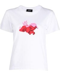 we11done - Graphic-print Cotton T-shirt - Lyst