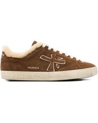 Premiata - Steven Sneakers mit Faux Fur - Lyst
