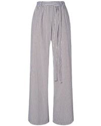 LA PISCINE - Striped Tie-Waist Trousers - Lyst