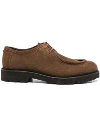Canali - Suede Lace-Up Shoes - Lyst