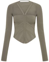 Dion Lee - Square-neck Corset-style Top - Lyst