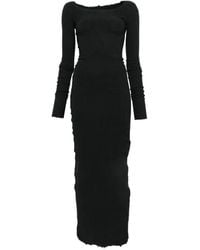 Marc Le Bihan - Frayed Long-Sleeve Maxi Dress - Lyst