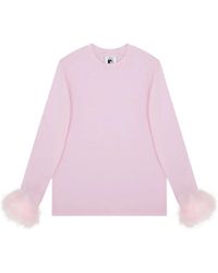 Sleeper - Feather-Cuffs Jersey T-Shirt - Lyst