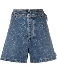 MSGM - Denim Shorts - Lyst