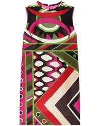 PUCCI - Minikleid Vivara Aus Seiden-Twill - Lyst