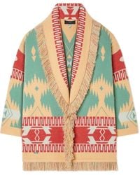 Alanui - Icon Jacquard Fringed Cardigan - Lyst
