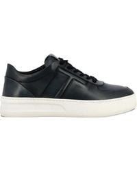 Tod's - Leather Lace-Up Sneakers - Lyst