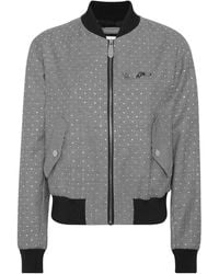 Philipp Plein - Cropped Bomber Jacket - Lyst