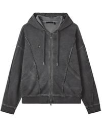 FIVE CM - Hoodie Met Rits En Franje - Lyst