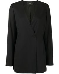 GOODIOUS - Double-breasted V-neck Coat - Lyst