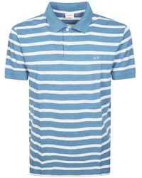 Sun 68 - Striped Polo Shirt - Lyst
