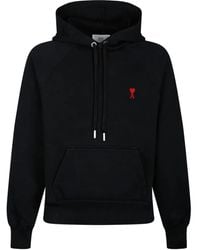 Ami Paris - Hoodie Met Rits En Ami De Coeur Patroon - Lyst