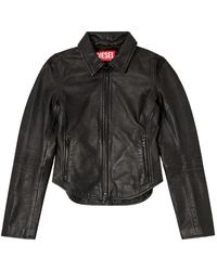 DIESEL - 'L-Egrad' Leather Jacket - Lyst