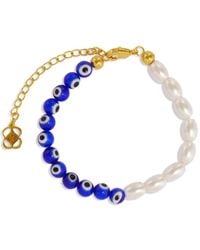 Ottoman Hands - Mila Pearl-Beaded Bracelet - Lyst