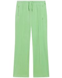 Juicy Couture - Velour Diamanté-Embellished Track Pants - Lyst