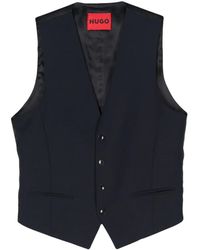 HUGO - Slim-Fit Waistcoat - Lyst
