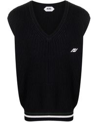 Autry - Logo-embroidered Ribbed-knit Vest - Lyst