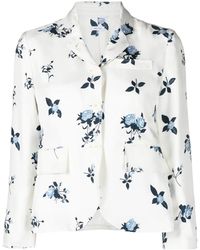 Thom Browne - Floral-Print Silk Blazer - Lyst