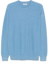 Sun 68 - Piqué-Weave Cotton Sweater - Lyst