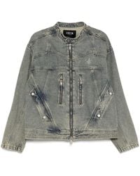 FIVE CM - Logo-Studs Denim Jacket - Lyst