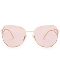 Prada - Triangle-logo Tinted Sunglasses - Lyst