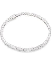 Hatton Labs - Crystal-Embellished Tennis Bracelet - Lyst