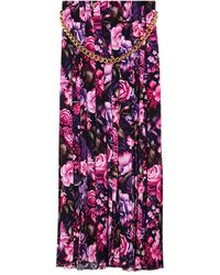 Balenciaga - Floral Pleated Maxi Skirt - Lyst