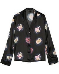 Cynthia Rowley - Floral-print Silk Shirt - Lyst