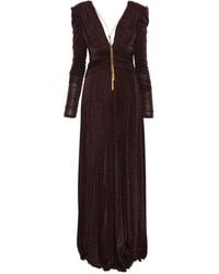 Elisabetta Franchi - Vネック マキシドレス - Lyst