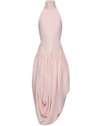 Magda Butrym - Halterneck Draped Dress - Lyst