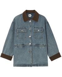 B+ AB - Giacca Denim Con Bordo - Lyst