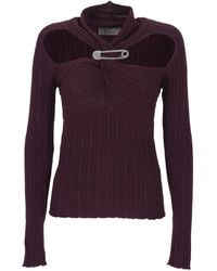 GIUSEPPE DI MORABITO - Verfraaide Trui Met Uitgesneden Details - Lyst