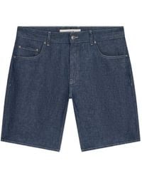 Guess - Logo-Patch Denim Shorts - Lyst