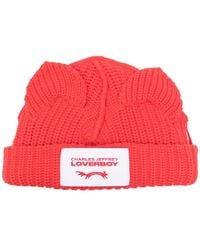 Charles Jeffrey - Chunky Ears Knitted Beanie - Lyst