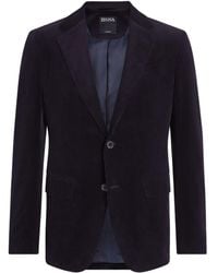 ZEGNA - コーデュロイ シングルジャケット - Lyst