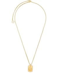 Maje - Zodiac Sign Plaque Necklace - Lyst