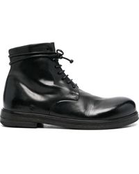 Marsèll - Polished-leather Lace-up Boots - Lyst