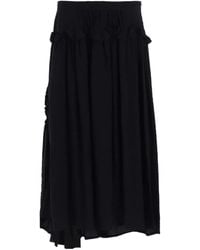 Y's Yohji Yamamoto - Midirock mit Rüschen - Lyst