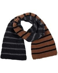 Roberto Collina - Mini Écharpe En Maille À Rayures - Lyst