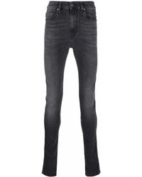 DIESEL Skinny Coated Jeans in Black for Men | Lyst
