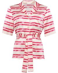 Eres - Galante Heart-print Silk Pyjama Shirt - Lyst