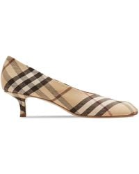 Burberry - 45Mm Check Baby Pumps - Lyst
